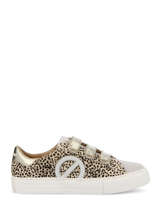 Sneakers Arcade Straps Side Uit Leder No name Beige women GEPL04A3