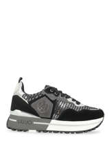 Sneakers Maxi Wonder 1 En Cuir Liu jo Noir women BF2095PX