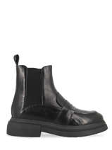 Chelsea Boots Uit Leder Semerdjian Zwart women E981E1-vue-porte