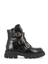Boots Uit Leder Semerdjian Zwart women E666E4