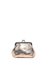 Porte-monnaie Etincelle Cuir Etrier Or etincelle irisee EETI654