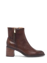 Bottines  Talon Oudal En Cuir Mam'zelle Marron accessoires OUDAL
