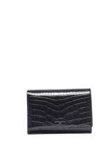 Portefeuille  Rabat Cuir Cuir Le tanneur Noir emily TEMI3306