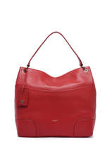 Sac Port paule Romy Cuir Le tanneur Rouge romy TROM1420