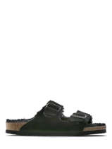 Slippers Arizona Uit Leder Birkenstock Zwart women 752663