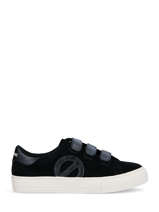 Arcade Straps Side Black Sneakers Uit Leder No name Zwart women GEGC0415