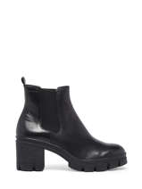 Chelsea Boots Met Hak Uit Leder Tamaris Zwart women 29