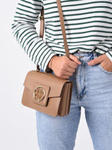 Cross Body Tas S Roxane Leder Lancel Bruin roxane A12072-vue-porte