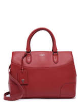 Sac Port Main Romy Cuir Romy Cuir Le tanneur Rouge romy TROM1010