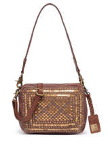 Cross Body Tas Heritage Leder Biba Bruin heritage LOT1L