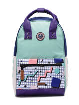 Sac  Dos 1 Compartiment + Pc 13'' Cabaia Rouge old school OLD