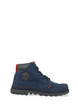 Bottines Pampa Hi Cuff Wp Palladium Bleu kids 57216425