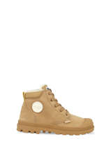 Bottines Pampa Hi Cuff Wp Palladium Beige kids 57217252
