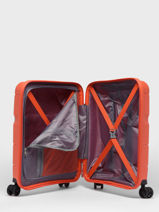 Valise Cabine American tourister Orange linex 90G001-vue-porte