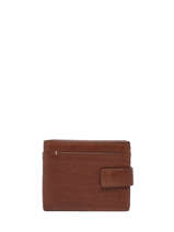 Portefeuille Porte Monnaie Cuir Basilic pepper Marron traveler BTRA93