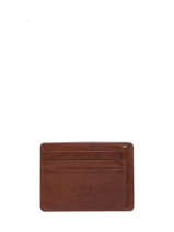 Porte Cartes Cuir Basilic pepper Marron traveler BTRA95