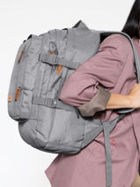 Sac  Dos 2 Compartiments Eastpak Gris core series Walker k207-vue-porte