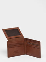 Portefeuille Porte Monnaie Leder Basilic pepper Beige traveler BTRA92-vue-porte
