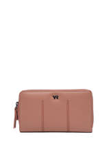 Portefeuille Foulonn Cuir Yves renard Rose foulonne 29984