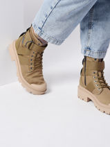 Bottines Pallabase Tact S Tx Palladium Vert women 97184307-vue-porte