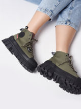 Bottines Revolt Hi Tx Palladium Vert women 97242309-vue-porte