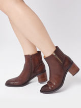 Bottines  Talon Oudal En Cuir Mam