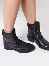 Eloise Enkellaarsjes Bellamy Zwart girl ELOISE-vue-porte