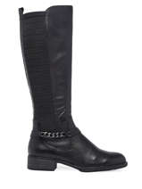 Bottes Cavalires En Cuir En Cuir Tamaris Noir women 29