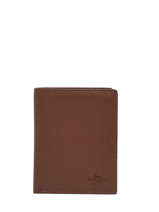 Portefeuille Cuir Yves renard Marron foulonne 23413