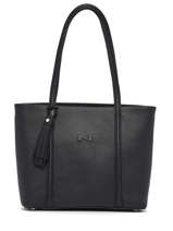 Sac Shopping Small Cabas Cuir Nathan baume Noir nathan 6