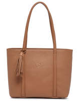 Sac Shopping Small Cabas Cuir Nathan baume Marron nathan 6