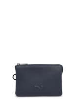 Trousse 2 Compartiments Cuir Nathan baume Bleu original n 283N