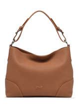 Sac Port paule Tango Bis Cuir Nathan baume Marron nathan 52