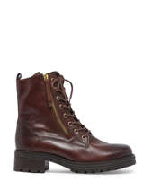 Bottines En Cuir En Cuir Gabor Marron women 55