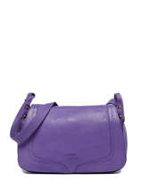 Cross Body Tas Cow Leder Basilic pepper Violet cow BCOW15