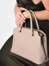 Handtas Balade Leder Etrier Beige balade EBAL06-vue-porte