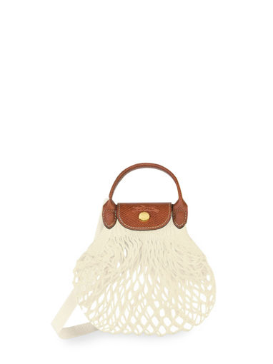 Longchamp Le pliage filet Pochette Beige