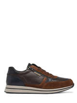 Sneakers Gilford Uit Leder Mephisto Bruin men GILFORD