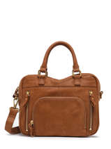 Sac Bandouli�re Baby Macy Cuir Nat et nin Marron vintage BABYMACY