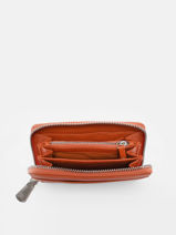 Portefeuille Caviar Cuir Crinkles Orange caviar 14256-vue-porte