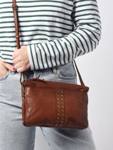 Sac Bandoulire Berlin Cuir Basilic pepper Marron berlin BBER04-vue-porte