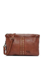 Cross Body Tas Berlin Leder Basilic pepper Bruin berlin BBER04