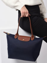 Longchamp Le pliage original Besace Bleu-vue-porte