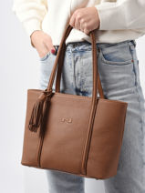 Sac Shopping Small Nathan Cuir Nathan baume Marron nathan 6-vue-porte