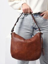 Sac Bandoulire Toscane Hexagona Marron toscane 579737-vue-porte