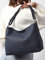 Sac Port paule Tango Bis Cuir Nathan baume Bleu nathan 52-vue-porte