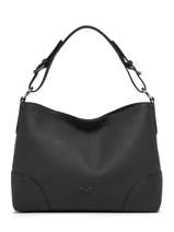 Sac Port paule Tango Bis Cuir Nathan baume Noir nathan 52