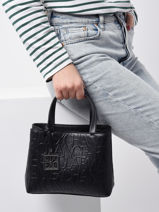 Handtas Liz Armani exchange Zwart liz CC793-vue-porte