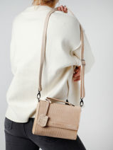 Sac Bandoulière Casual Carly Cuir Burkely Beige casual carly 29-vue-porte