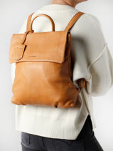 Sac  Dos Just Jolie Cuir Burkely Marron just jolie 84-vue-porte